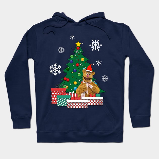 Fozzie Bear Around The Christmas Tree Muppets Hoodie by Nova5